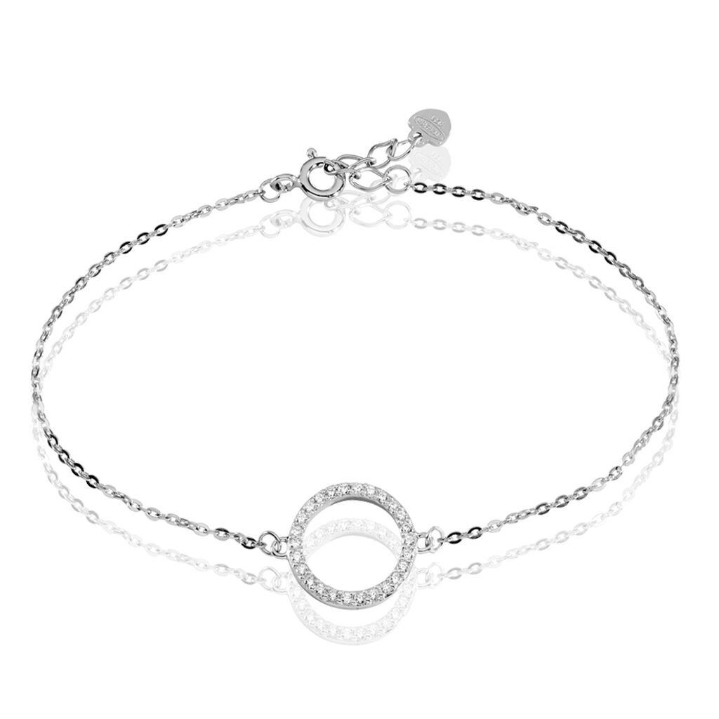 Bracelet Francesca Argent Blanc Oxyde De Zirconium