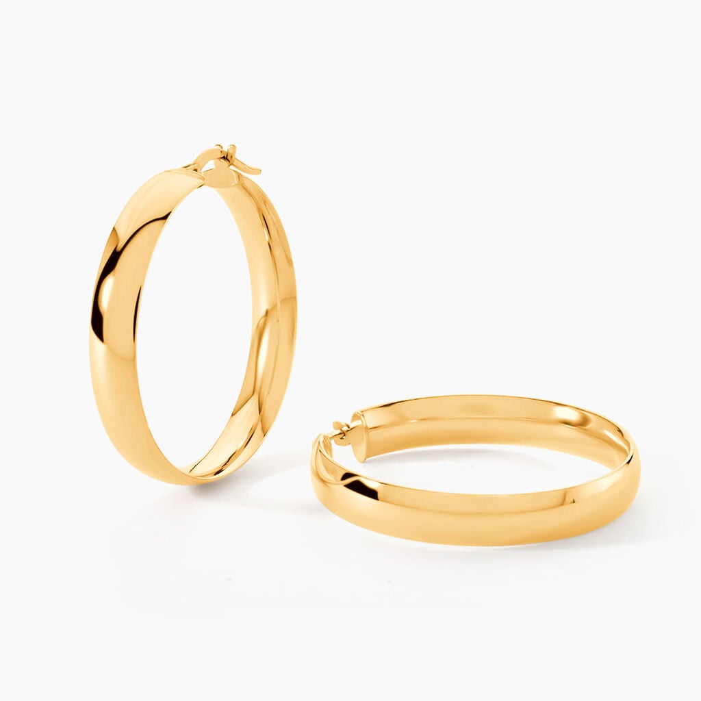 Cr&eacute;oles Terezia Or Jaune - Boucles d'oreilles cr&eacute;oles Femme | Histoire d&rsquo;Or