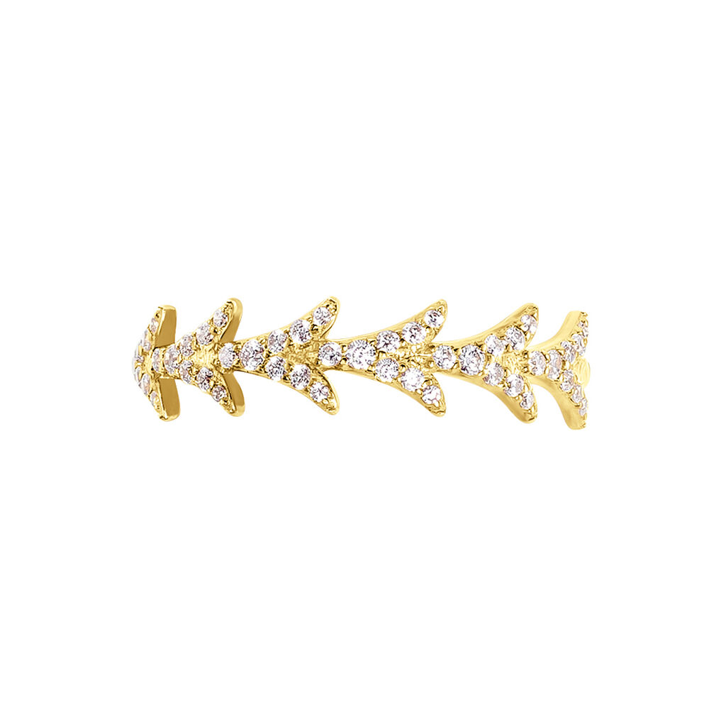 Bague Ligeia Or Jaune Oxyde De Zirconium - Bagues avec pierre Femme | Histoire d&rsquo;Or