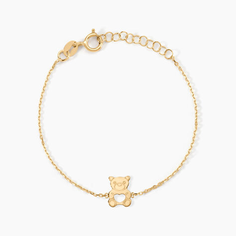 Bracelet Carmin Ourson Or Jaune - Bracelets Enfant | Histoire d’Or