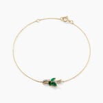 Bracelet Angie Or Jaune Emeraude Diamant - Bracelets Femme | Histoire d&rsquo;Or