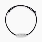 Bracelet Silva Argent Blanc - Bracelets cordon Homme | Histoire d&rsquo;Or