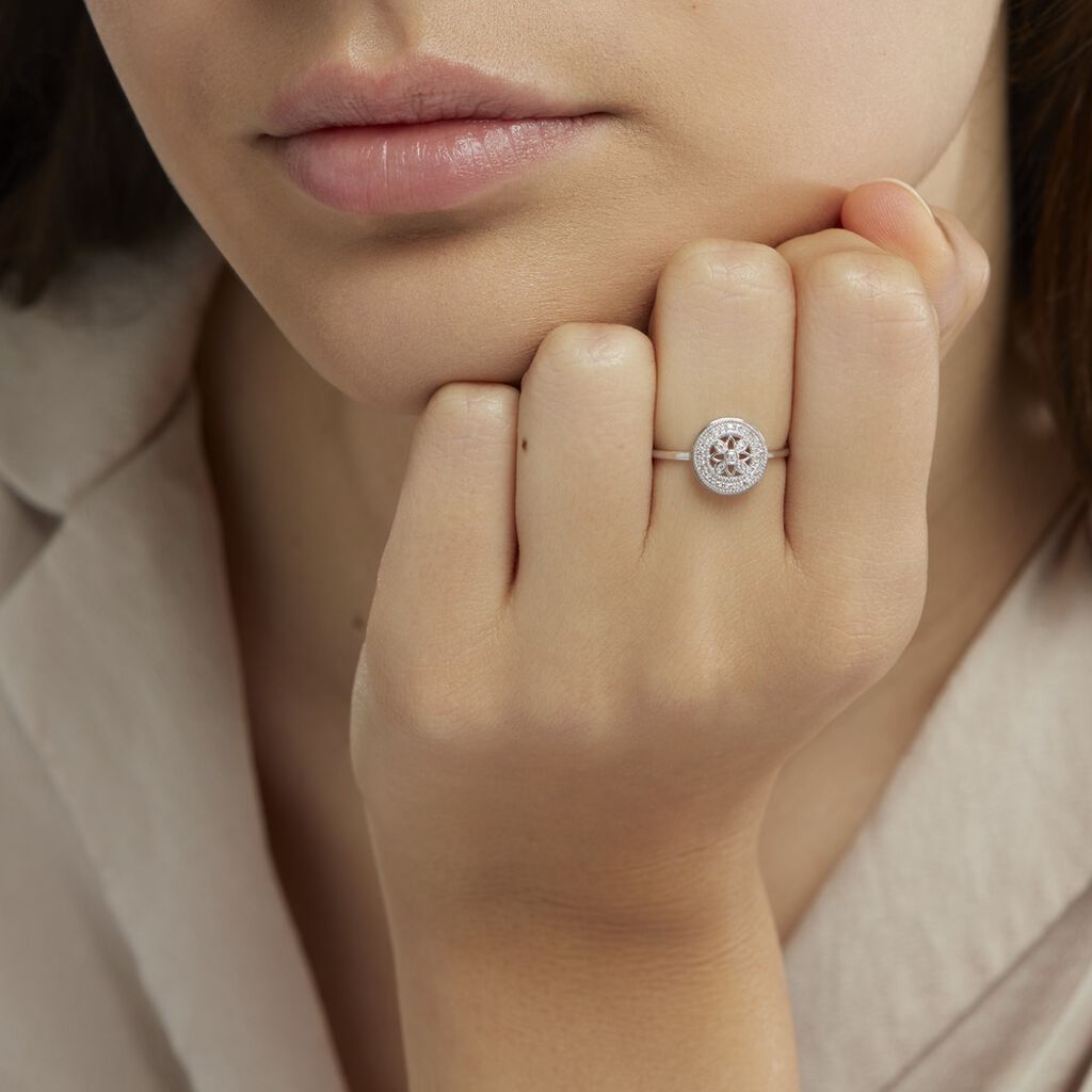 Bague Elfidiane Or Blanc Diamant - Bagues avec pierre Femme | Histoire d’Or