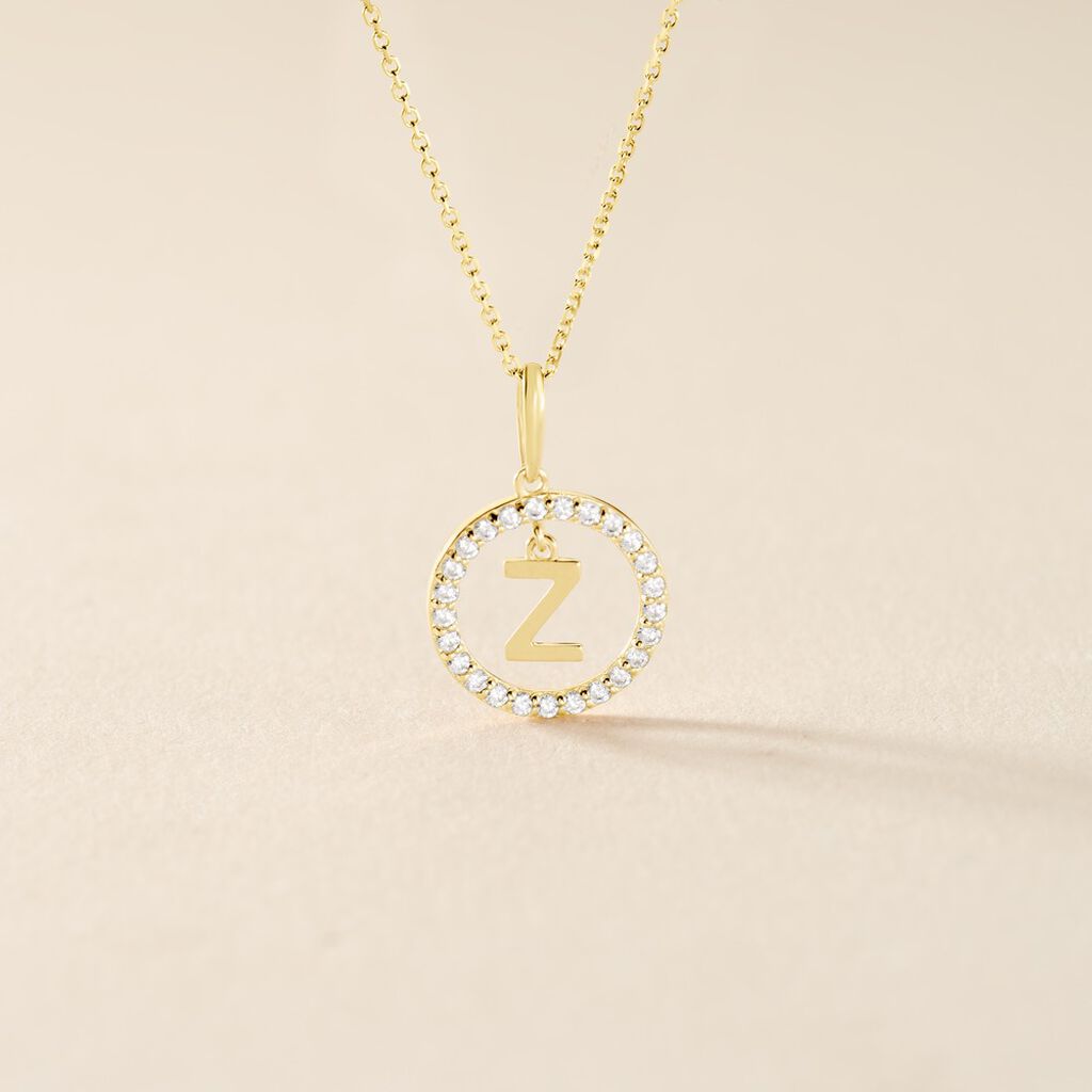 Pendentif Gabe Or Jaune Oxyde De Zirconium - Pendentifs Femme | Histoire d’Or
