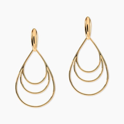 Boucles D'oreilles Pendantes Jenyfer Plaqu&eacute; Or Jaune - Boucles d'oreilles fantaisie Femme | Histoire d&rsquo;Or