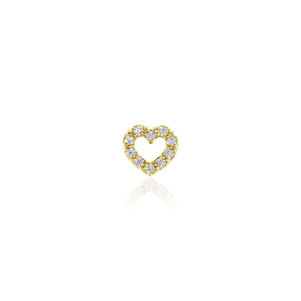 Piercing D'oreille Or Jaune Alchemille Oxydes De Zirconium - Ear cuffs Femme | Histoire d’Or