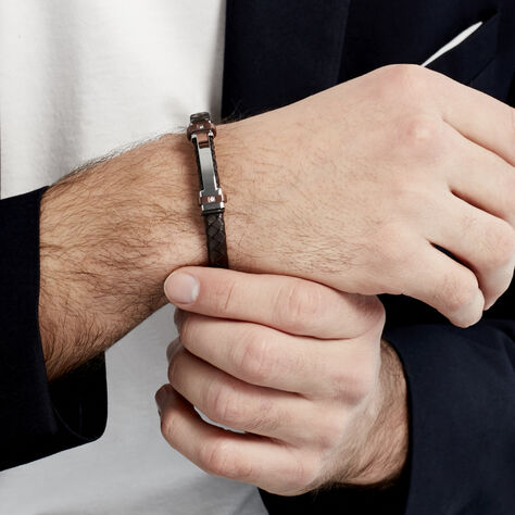 Bracelet Acier Blanc Ludovic Oxyde De Zirconium - Bracelets fantaisie Homme | Histoire d’Or