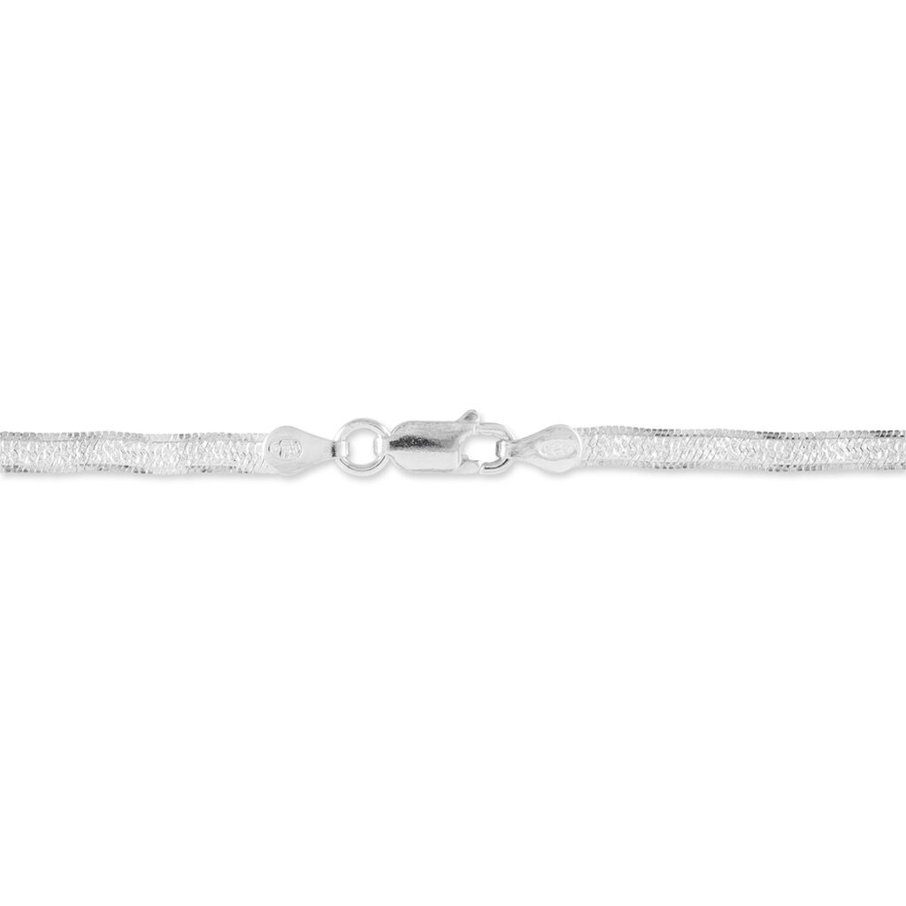 Bracelet Leonte Argent Blanc - Bracelets chaîne Femme | Histoire d’Or