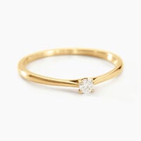 Bague Solitaire Aphrodite Or Jaune Diamant
