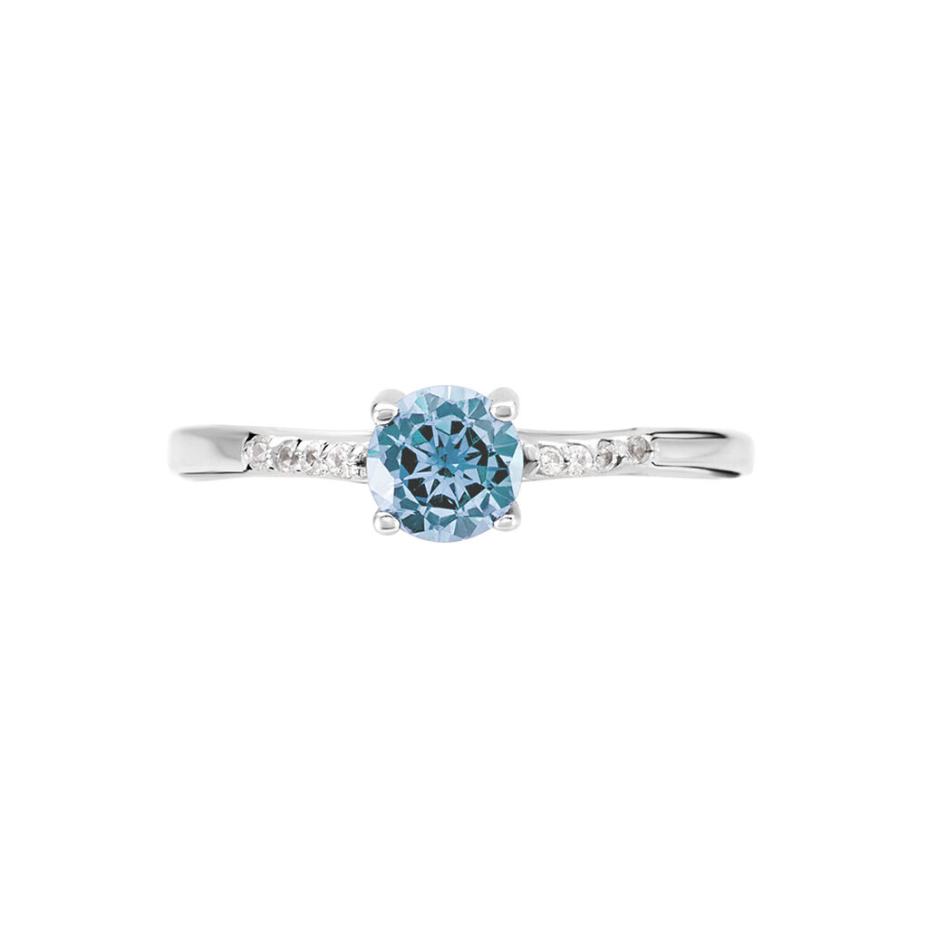 Bague Rio Argent Blanc Oxyde De Zirconium - Bagues solitaires Femme | Histoire d’Or