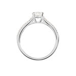 Bague Solitaire Hamane Argent Blanc Oxyde De Zirconium - Bagues solitaires Femme | Histoire d&rsquo;Or