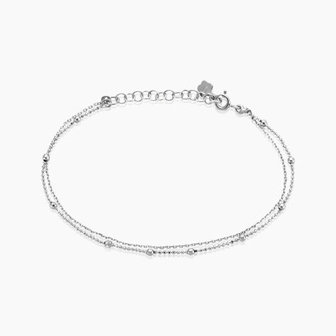 Bracelet Hayda Argent Blanc - Bracelets Femme | Histoire d&rsquo;Or
