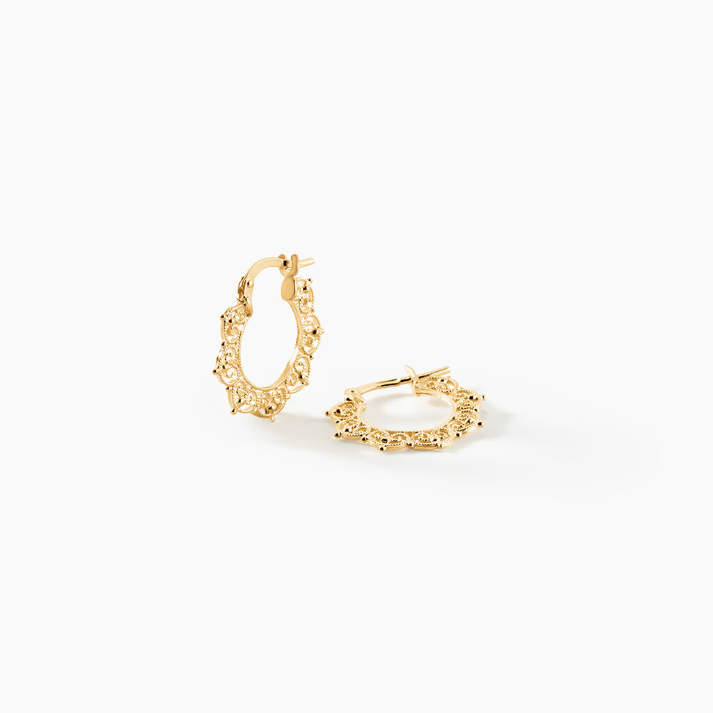 Cr&eacute;oles Florinda Or Jaune - Boucles d'oreilles cr&eacute;oles Femme | Histoire d&rsquo;Or