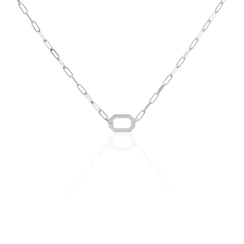 Collier Soho Argent Blanc