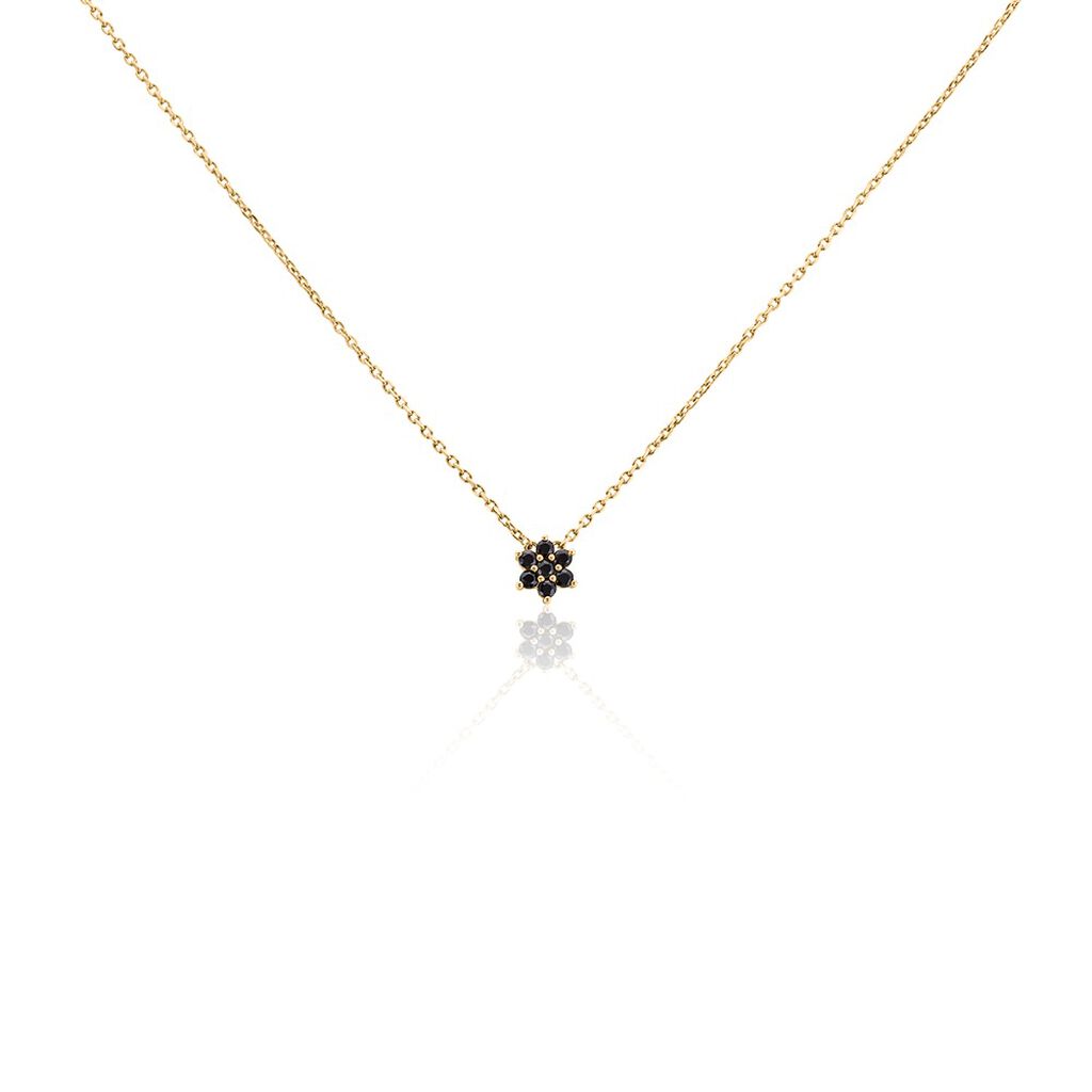 Collier Midnight Royalty Plaqué Or Jaune Pierre De Synthèse - Colliers fantaisie Femme | Histoire d’Or