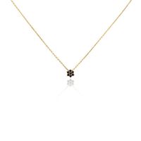 Collier Midnight Royalty Plaqué Or Jaune Pierre De Synthèse
