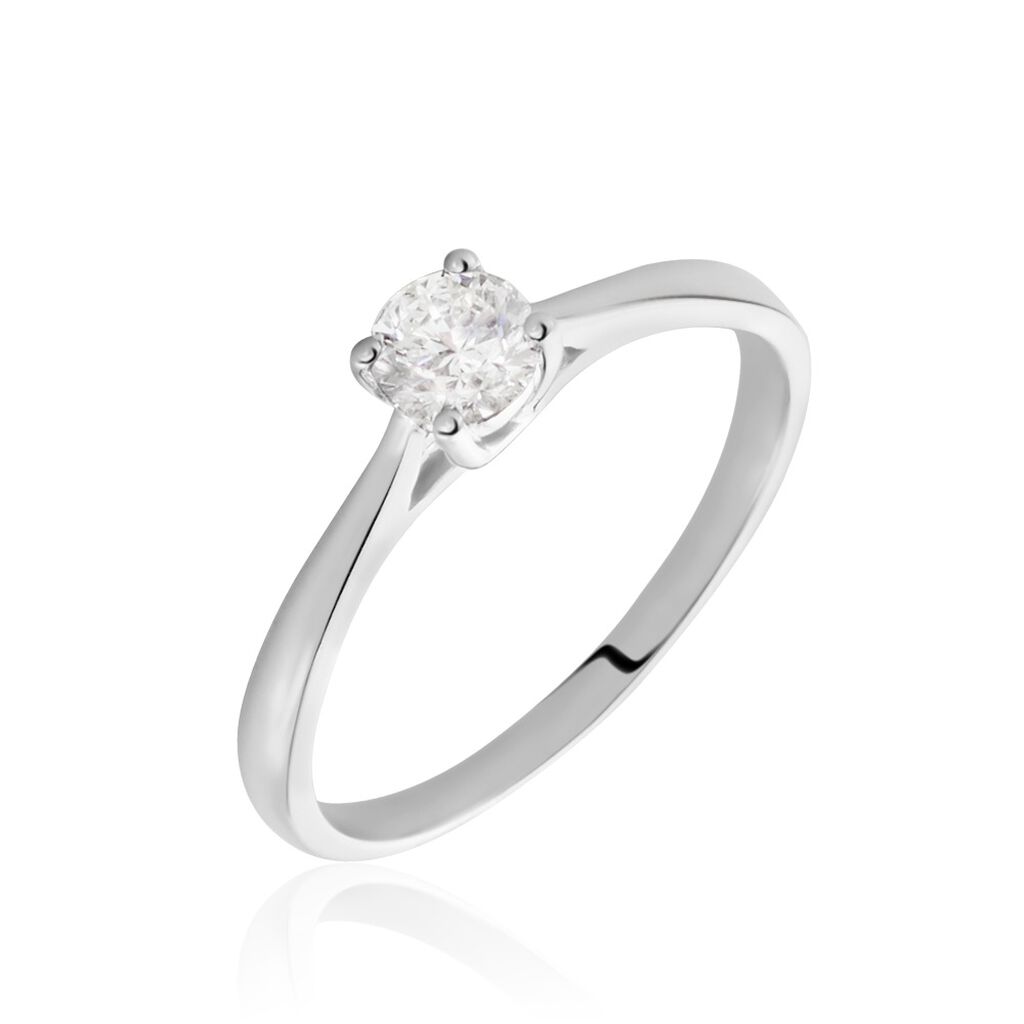 Bague Solitaire Aphrodite Or Blanc Diamant - Bagues solitaires Femme | Histoire d’Or