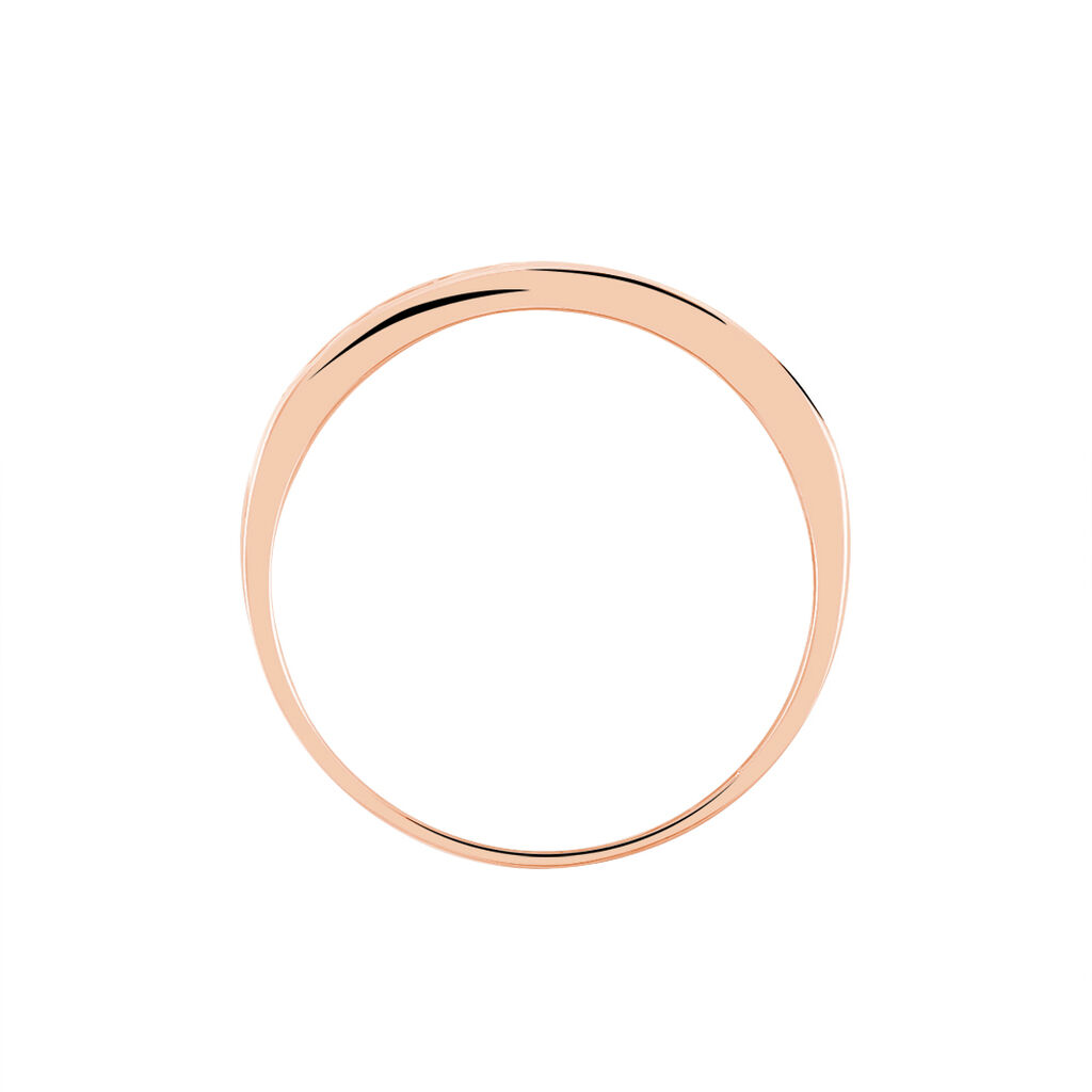 Bague Davila Or Rose Oxyde De Zirconium - Alliances Femme | Histoire d’Or