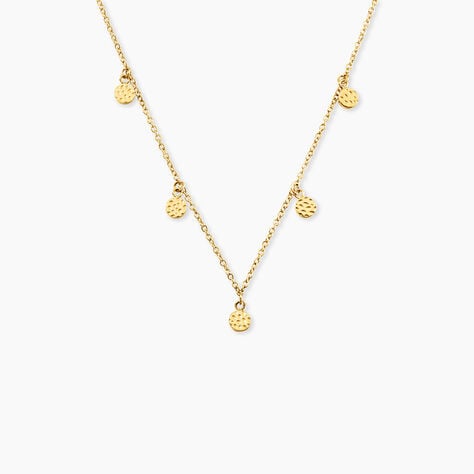 Collier Materra Acier Jaune - Bijoux sans pierre Femme | Histoire d&rsquo;Or
