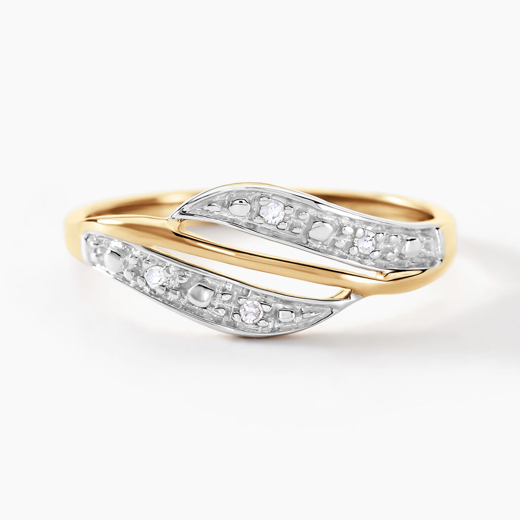 Bague Calypso Or Jaune Diamant - Bagues avec pierre Femme | Histoire d’Or