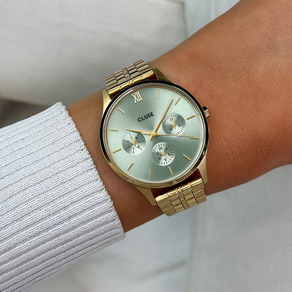 Montre Cluse Minuit Multifunction Vert - Montres Femme | Histoire d’Or