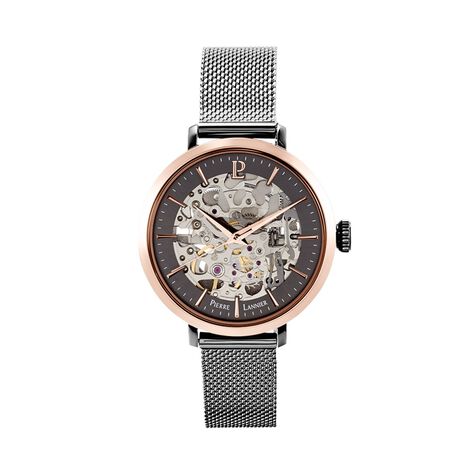 Montre Pierre Lannier Automatique 35 Acier Gris - Montres Femme | Histoire d’Or