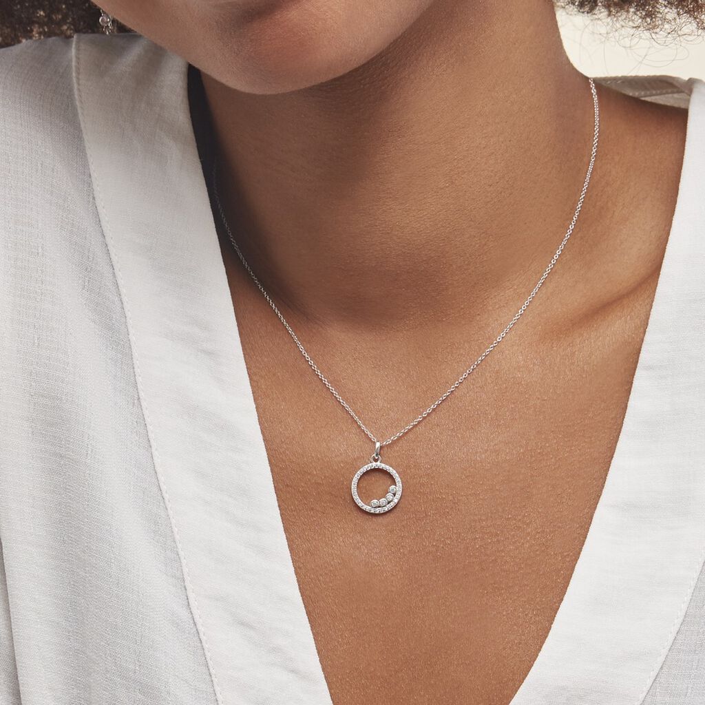 Collier Argent Ursine Oxydes De Zirconium - Colliers fantaisie Femme | Histoire d’Or
