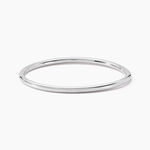 Bracelet Jonc Tabata Argent Blanc - Bracelets joncs Femme | Histoire d&rsquo;Or