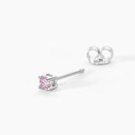 Boucles D'oreilles Puces Tehora Argent Blanc Oxyde De Zirconium - Boucles d'oreilles fantaisie Femme | Histoire d&rsquo;Or