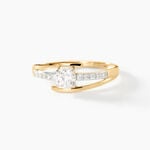 Bague Or Jaune Daegan Oxydes De Zirconium - Bagues solitaires Femme | Histoire d&rsquo;Or