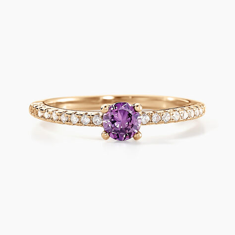 Bague Mireilla Plaqué Or Doré Oxyde De Zirconium - Bagues solitaires Femme | Histoire d’Or