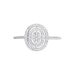 Bague Fidjy Argent Blanc Oxyde De Zirconium - Bagues avec pierre Femme | Histoire d&rsquo;Or