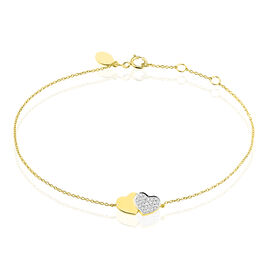 Bracelet Etherie Or Jaune Diamant - Bracelets Coeur Femme | Histoire d’Or