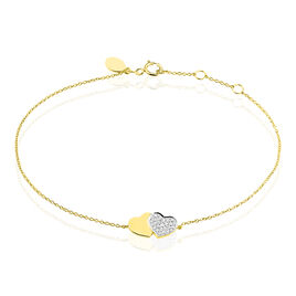 Bracelet Etherie Or Jaune Diamant - Bracelets Coeur Femme | Histoire d’Or