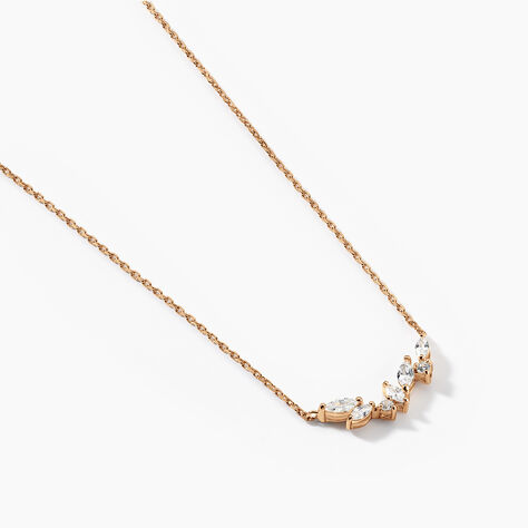 Collier Jardins D'hiver Plaqué Or Jaune Oxyde De Zirconium - Colliers Femme | Histoire d’Or