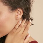 Boucles D'oreilles Puces Laena Argent Blanc Oxyde De Zirconium - Boucles d'oreilles fantaisie Femme | Histoire d&rsquo;Or