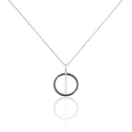 Collier Ibtissemeae Argent Blanc Céramique Et Oxyde De Zirconium - Colliers fantaisie Femme | Histoire d’Or