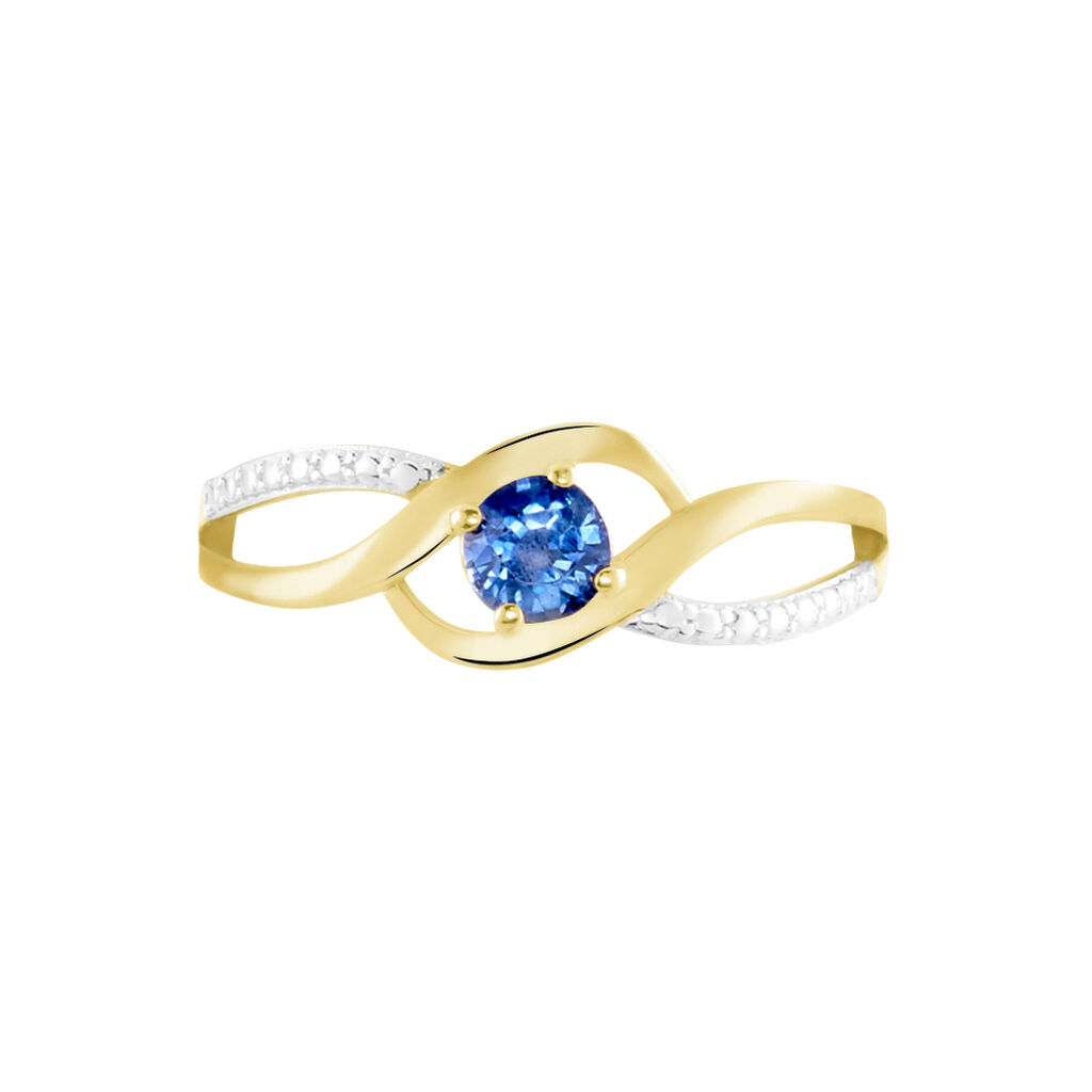 Bague Or Jaune Canut Saphir - Bagues solitaires Femme | Histoire d’Or