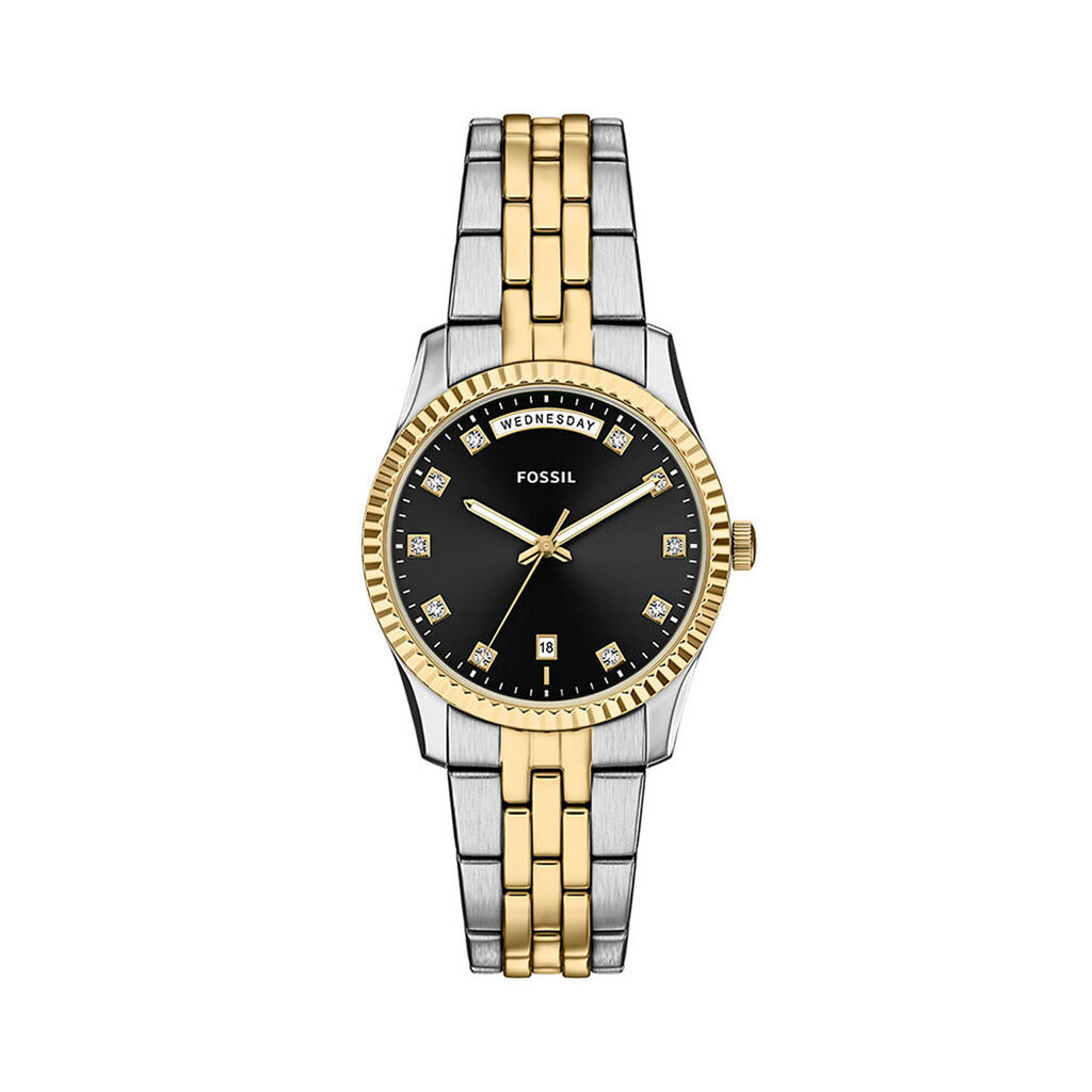 Montre Fossil Scarlette Noir - Montres Femme | Histoire d&rsquo;Or