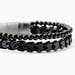 Bracelet Jourdan Cuir De Vache Noir Onyx - Bracelets Homme | Histoire d&rsquo;Or