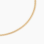 Collier Capucin Or Jaune Maille Marine Plate - Chaines Femme | Histoire d&rsquo;Or