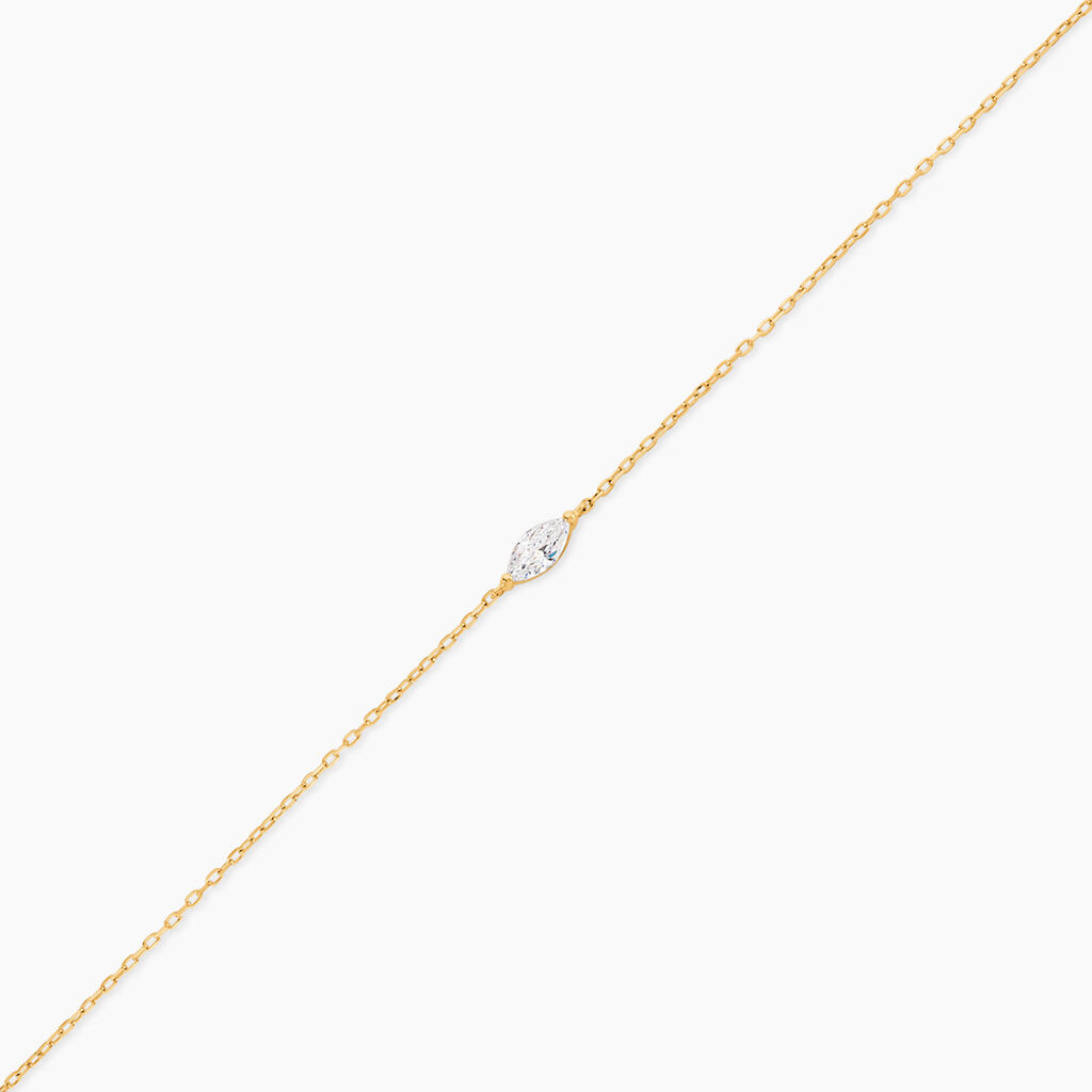 Bracelet Herk Or Jaune Oxyde De Zirconium - F&ecirc;te des m&egrave;res Femme | Histoire d&rsquo;Or