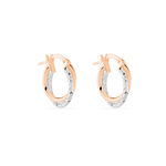 Cr&eacute;oles Maelia Or Bicolore - Boucles d'oreilles cr&eacute;oles Femme | Histoire d&rsquo;Or