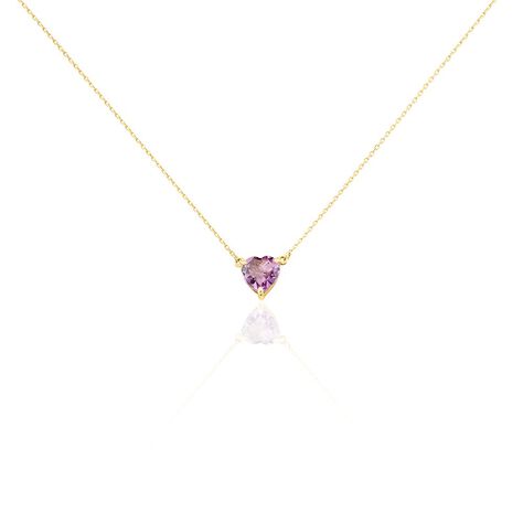 Collier Tender Love Or Jaune Améthyste - Colliers Femme | Histoire d’Or