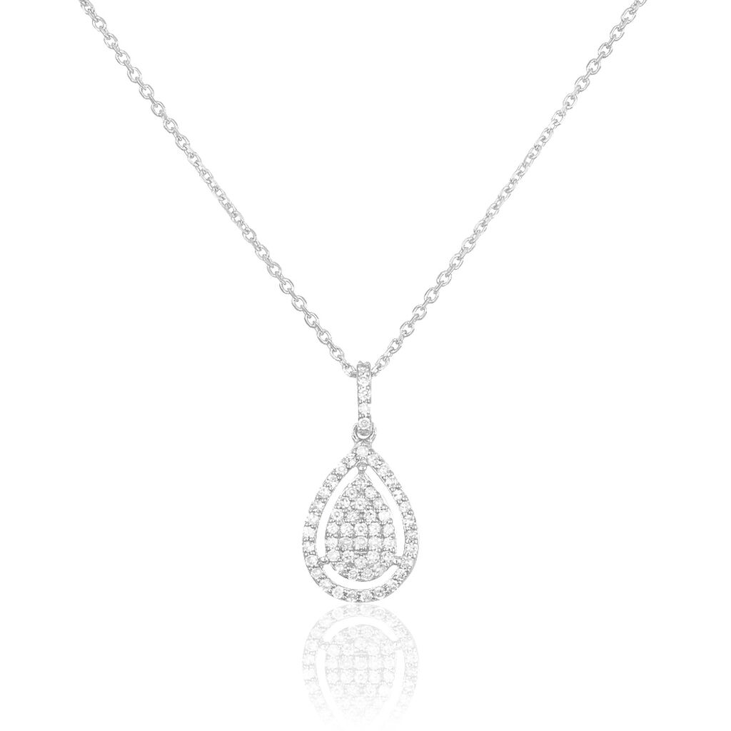 Collier Or Blanc Diamant - Sautoirs Femme | Histoire d’Or