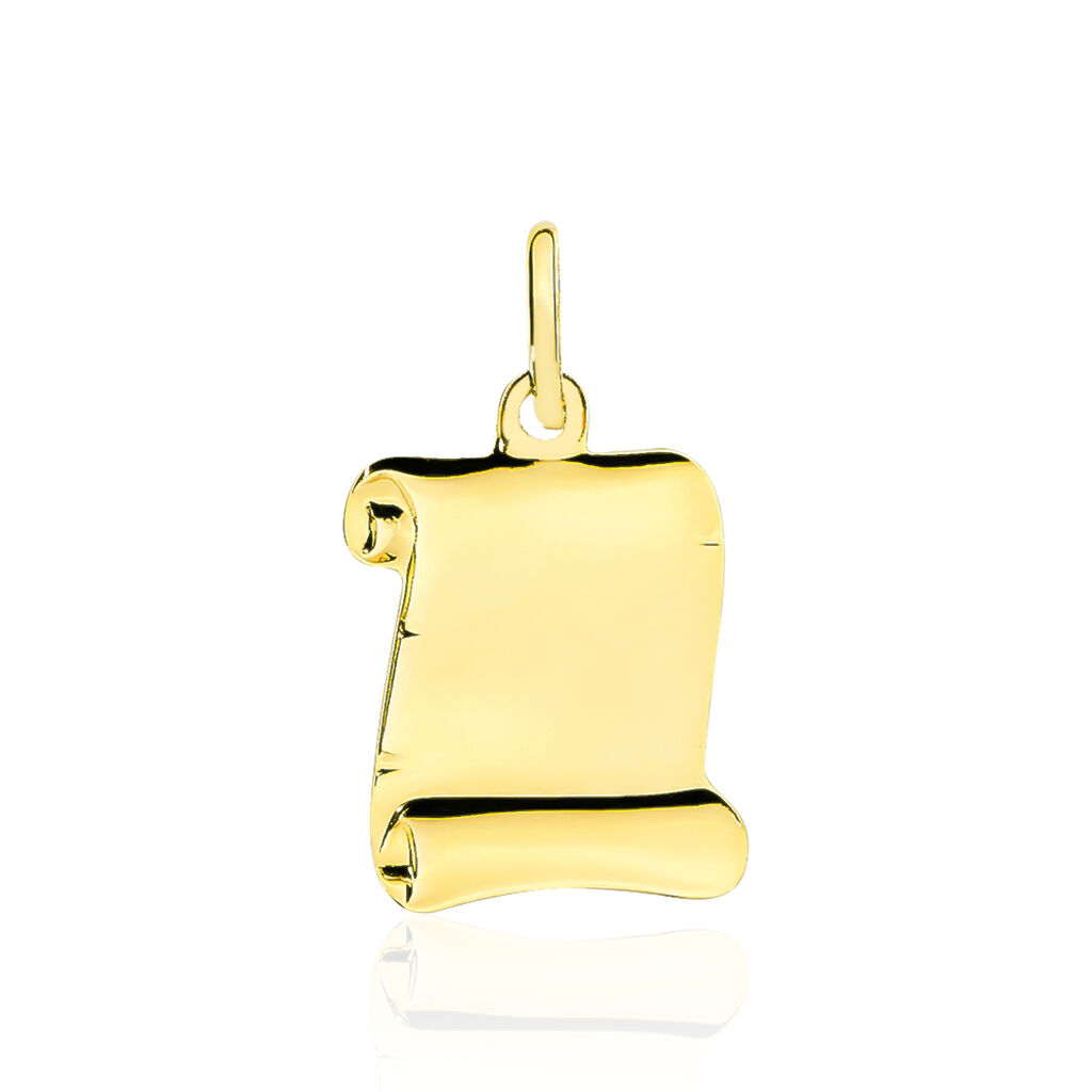 Pendentif Ange Parchemin Or Bicolore - Cadeaux de naissance Enfant | Histoire d’Or