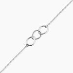 Bracelet Flat Argent Blanc - Bracelets Femme | Histoire d&rsquo;Or