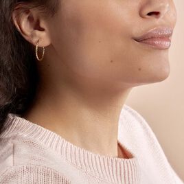 Créoles Bartimee Or Jaune - Boucles d'oreilles créoles Femme | Histoire d’Or