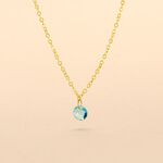 Collier Or Jaune Emilee Oxyde De Zirconium - Colliers Enfant | Histoire d&rsquo;Or