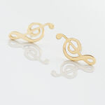 Boucles D'oreilles Puces Bayram Musique Or Jaune - Clous d'oreilles Femme | Histoire d&rsquo;Or